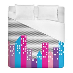 Building Polka City Rainbow Duvet Cover (full/ Double Size) by Mariart