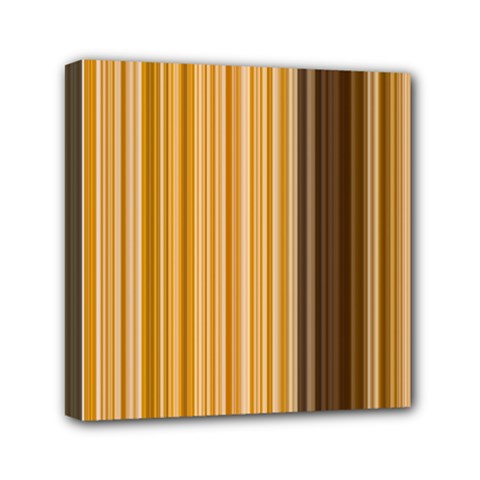 Brown Verticals Lines Stripes Colorful Mini Canvas 6  X 6 