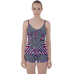 Alternatively Mega British America Dragon Illustration Tie Front Two Piece Tankini by Mariart