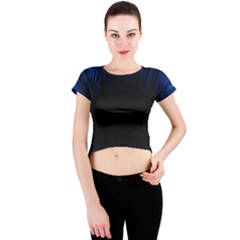 Colorful Light Ray Border Animation Loop Blue Motion Background Space Crew Neck Crop Top by Mariart