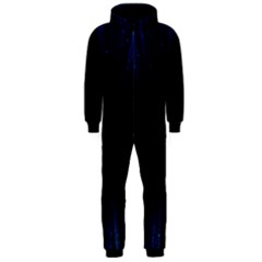 Colorful Light Ray Border Animation Loop Blue Motion Background Space Hooded Jumpsuit (men) 