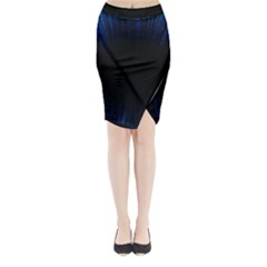 Colorful Light Ray Border Animation Loop Blue Motion Background Space Midi Wrap Pencil Skirt by Mariart