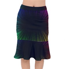 Colorful Light Ray Border Animation Loop Rainbow Motion Background Space Mermaid Skirt