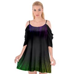 Colorful Light Ray Border Animation Loop Rainbow Motion Background Space Cutout Spaghetti Strap Chiffon Dress
