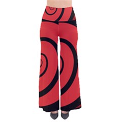 Double Spiral Thick Lines Black Red Pants by Mariart