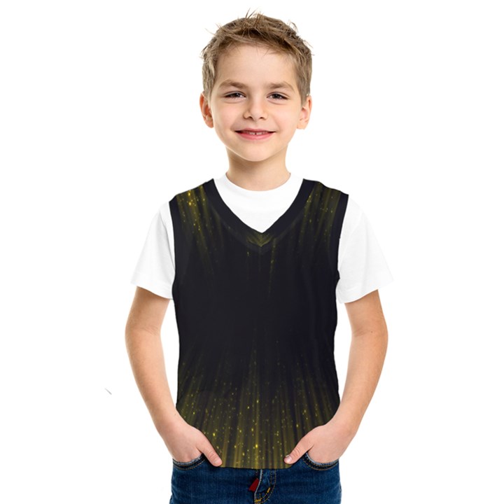 Colorful Light Ray Border Animation Loop Yellow Kids  SportsWear