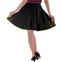 Colorful Light Ray Border Animation Loop Yellow A-line Skater Skirt View2