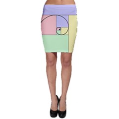 Golden Spiral Logarithmic Color Bodycon Skirt by Mariart