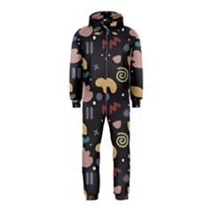 Funky Pattern Polka Wave Chevron Monster Hooded Jumpsuit (kids)