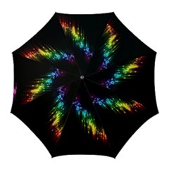 Illustration Light Space Rainbow Golf Umbrellas