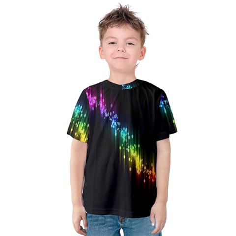 Illustration Light Space Rainbow Kids  Cotton Tee by Mariart