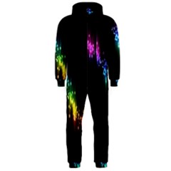 Illustration Light Space Rainbow Hooded Jumpsuit (men)  by Mariart