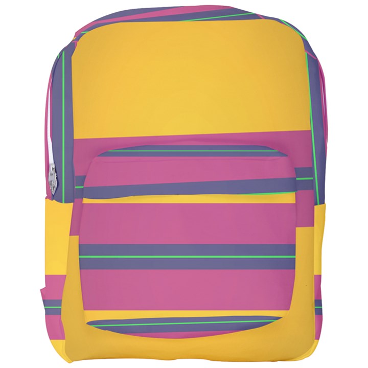 Layer Retro Colorful Transition Pack Alpha Channel Motion Line Full Print Backpack