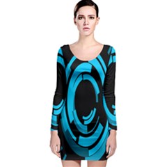 Graphics Abstract Motion Background Eybis Foxe Long Sleeve Bodycon Dress