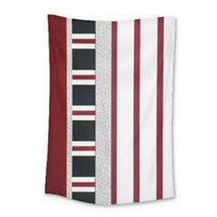 Line Streep Vertical Horizontal Small Tapestry