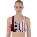 Line Streep Vertical Horizontal Back Weave Sports Bra View1