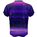 Massive Flare Lines Horizon Glow Particles Animation Background Space Men s Cotton Tee View2