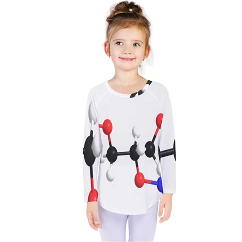 Nitroglycerin Lines Dna Kids  Long Sleeve Tee by Mariart