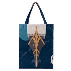 Planetary Resources Exploration Asteroid Mining Social Ship Classic Tote Bag by Mariart