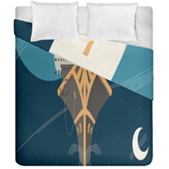 Planetary Resources Exploration Asteroid Mining Social Ship Duvet Cover Double Side (california King Size)