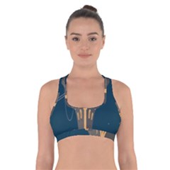 Planetary Resources Exploration Asteroid Mining Social Ship Cross Back Sports Bra by Mariart