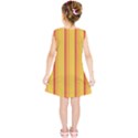 Red Orange Lines Back Yellow Kids  Tunic Dress View2