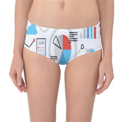 Science Mathematics Formula Mid-waist Bikini Bottoms
