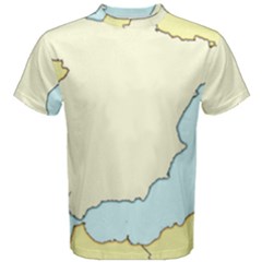 Spain Map Modern Men s Cotton Tee