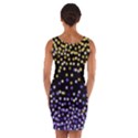 Space Star Light Gold Blue Beauty Black Wrap Front Bodycon Dress View2