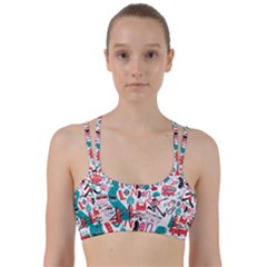 London Illustration City Line Them Up Sports Bra by Mariart