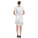 Prismatic Stars Whirlpool Circlr Rainbow Short Sleeve V-neck Flare Dress View2