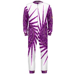 Spiral Purple Star Polka Onepiece Jumpsuit (men) 