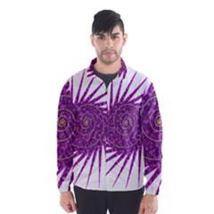 Spiral Purple Star Polka Wind Breaker (men)