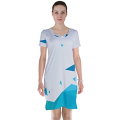 Triangle Chevron Colorfull Short Sleeve Nightdress by Mariart