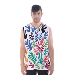 The Wreath Matisse Beauty Rainbow Color Sea Beach Men s Basketball Tank Top by Mariart