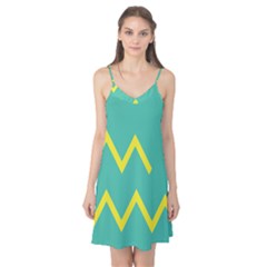 Waves Chevron Wave Green Yellow Sign Camis Nightgown by Mariart
