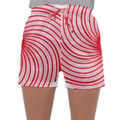 Spiral Red Polka Star Sleepwear Shorts