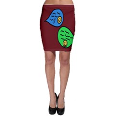 Version Colors Transparent Elements Emoticons Alpha Transparency Bodycon Skirt by Mariart