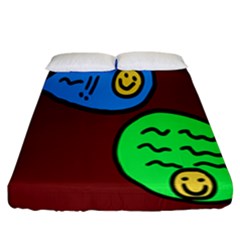 Version Colors Transparent Elements Emoticons Alpha Transparency Fitted Sheet (king Size)