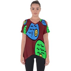 Version Colors Transparent Elements Emoticons Alpha Transparency Cut Out Side Drop Tee by Mariart