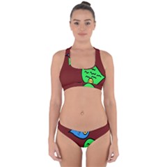 Version Colors Transparent Elements Emoticons Alpha Transparency Cross Back Hipster Bikini Set by Mariart