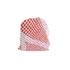Waves Wave Learning Connection Polka Red Pink Chevron Drawstring Pouches (small)  by Mariart