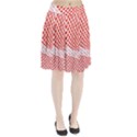 Waves Wave Learning Connection Polka Red Pink Chevron Pleated Skirt View1