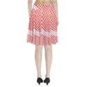 Waves Wave Learning Connection Polka Red Pink Chevron Pleated Skirt View2