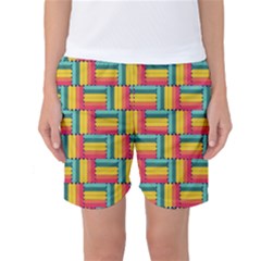 Soft Spheres Pattern Women s Basketball Shorts by linceazul