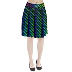 Digitally Created Halftone Dots Abstract Background Design Pleated Skirt by Nexatart