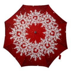 Background Christmas Star Hook Handle Umbrellas (small) by Nexatart