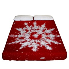 Background Christmas Star Fitted Sheet (california King Size) by Nexatart