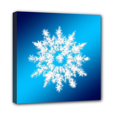 Background Christmas Star Mini Canvas 8  X 8  by Nexatart