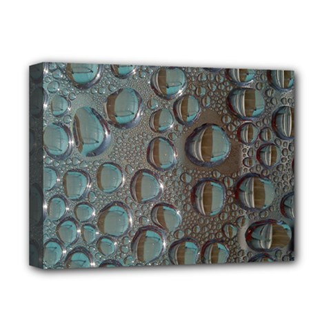 Drop Of Water Condensation Fractal Deluxe Canvas 16  X 12  